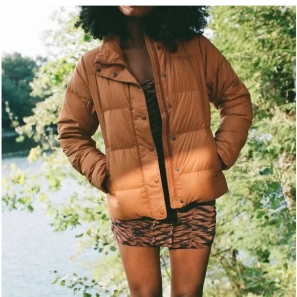 Patagonia Silent Down Jacket Women's Orange Puffer 700 Down Jacket - Picture 2 of 16